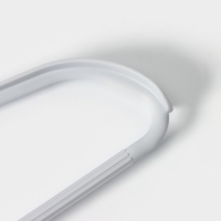 Плечики - вешалка для одежды Доляна, 41,5&times;24 см, широкие плечики, с перекладиной, цвет серый