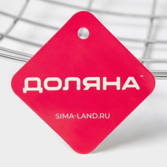 Фруктовница Доляна, 35&times;35&times;7,5 см, цвет хром