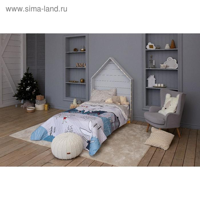 Покрывало "Этель" 2 сп Brave bear, 180*220 см, микрофибра