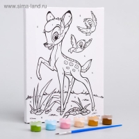 Картина по номерам для детей, 21х15 см, Бэмби Картина по номерам для детей, 21х15 см, Бэмби