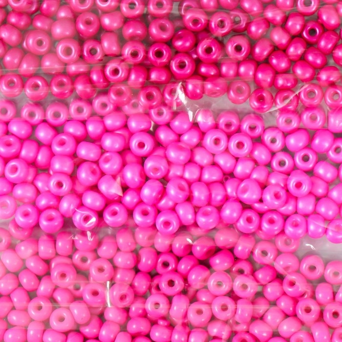 Бисер круглый 6/0 "Розовый закат" 6 цветов х 10 гр 20х8 см