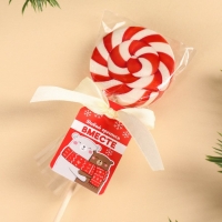 Леденец на палочке &laquo;Греться вместе&raquo;, вкус: клубника, 15 г.