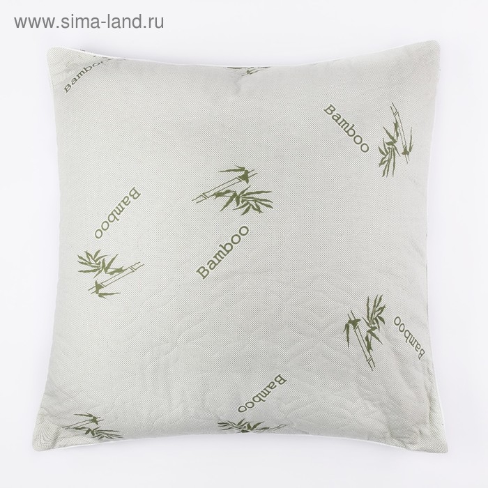 Подушка &laquo;Бамбук&raquo; 70х70 см, цвет зелёный МИКС
