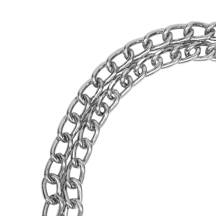 Ошейник - полуудавка металлический двухрядный, 50 см, толщина проволоки 2,5 мм Ошейник - полуудавка металлический двухрядный, 50 см, толщина проволоки 2,5 мм