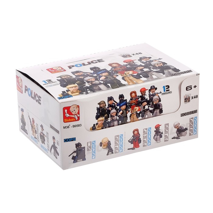 Конструктор фигурки «Полиция и грабители», 1 шт., МИКС Конструктор фигурки «Полиция и грабители», 1 шт., МИКС