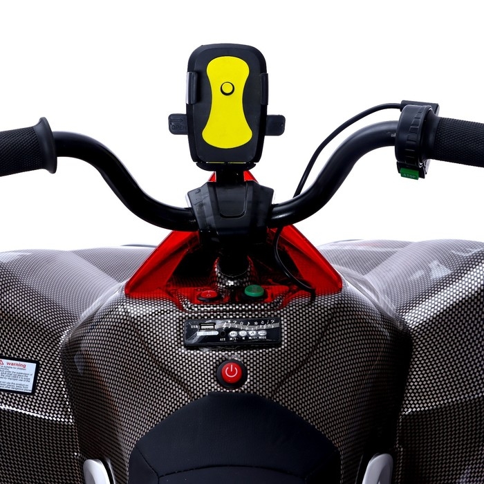 Электромобиль &laquo;Квадроцикл&raquo;, 2 мотора, цвет чёрный карбон