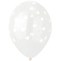 Шар латексный 14" «Сердца белые», кристалл, шелкография, набор 25 шт. Шар латексный 14" «Сердца белые», кристалл, шелкография, набор 25 шт.