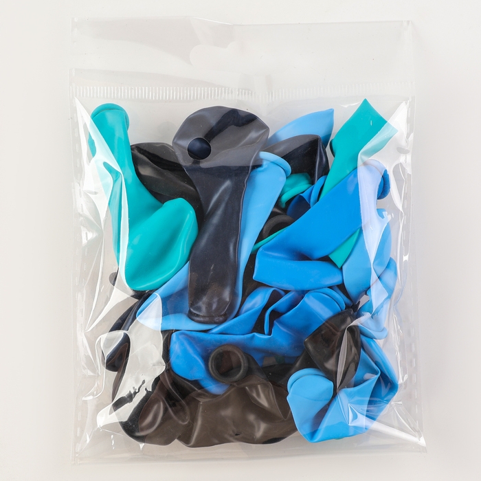 Шар латексный 5" &laquo;Синее настроение&raquo;, набор 25 шт., цвета МИКС