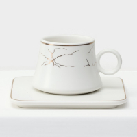 Набор керамический кофейный &laquo;Мейси&raquo;, 12 предметов: 6 чашек 100 мл, 6 блюдец d=11 см, цвет белый