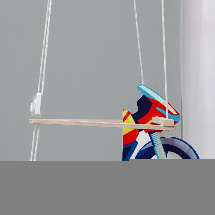 Качели детские &laquo;Мотоцикл&raquo; + Подарок (свисток 1 шт.)