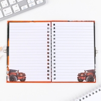 Блокнот на замочке А6, 50 л «Настоящий герой» Блокнот на замочке А6, 50 л «Настоящий герой»