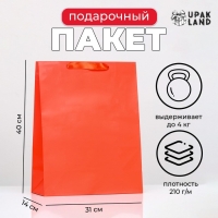 Пакет ламинированный &laquo;Красный&raquo;, 31 х 40 х 14 см