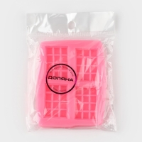 Молд Доляна &laquo;Шоколадки&raquo;, силикон, 8,5&times;6,5&times;0,8 см, цвет розовый