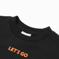 Футболка для мальчика, цвет черный, рост 116 см