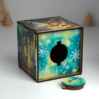 Копилка куб "Загадывай, всё сбудется" 10х10х10 см