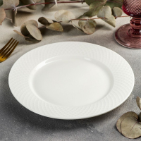 Тарелка фарфоровая десертная Wilmax &laquo;Юлия Высоцкая&raquo;, d=20 см, цвет белый