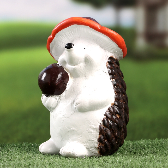 Садовая фигура Садовая фигура "Ежик с яблочком" 10х11х18см ///