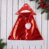 Колпак новогодний "Солнечная голография" 28х36 см, красный Колпак новогодний "Солнечная голография" 28х36 см, красный