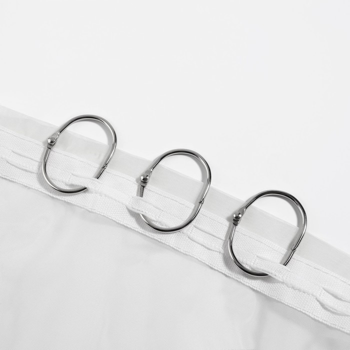 Овал для штор, 28 × 43 мм / 33 × 48 мм, 10 шт, цвет серебряный Овал для штор, 28 × 43 мм / 33 × 48 мм, 10 шт, цвет серебряный