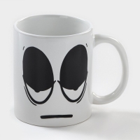 Кружка - хамелеон керамическая Доляна &laquo;Бодрость&raquo;, 350 мл, цвет белый