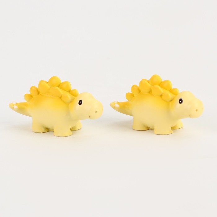 Миниатюра кукольная «Динозаврик», набор 2 шт., размер 1 шт. — 3 × 5,5 × 2 см, цвет жёлтый Миниатюра кукольная «Динозаврик», набор 2 шт., размер 1 шт. — 3 × 5,5 × 2 см, цвет жёлтый