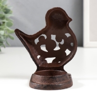 Подсвечник чугун на 1 свечу "Птица" 11х9,5х6,5 см Подсвечник чугун на 1 свечу "Птица" 11х9,5х6,5 см