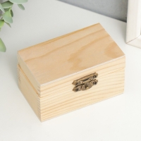 Шкатулка для росписи дерево "Прямоугольная" 5х8,7х5,3 см Шкатулка для росписи дерево "Прямоугольная" 5х8,7х5,3 см