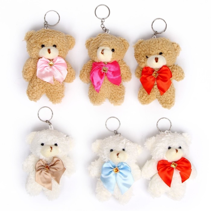Подвеска &laquo;Мишка с бантом&raquo;, цвета МИКС