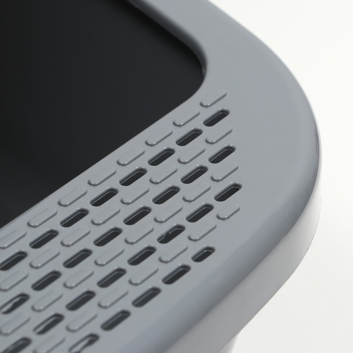 Туалет закрытый «Айша» 53 х 41 х 40 см, серый FIX Туалет закрытый «Айша» 53 х 41 х 40 см, серый FIX