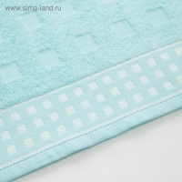 Полотенце махровое LoveLife Square, 70х130 см, цвет небесный