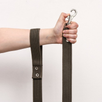 Поводок брезентовый 7 м х 3,5 см, тёмно-зелёный Поводок брезентовый 7 м х 3,5 см, тёмно-зелёный