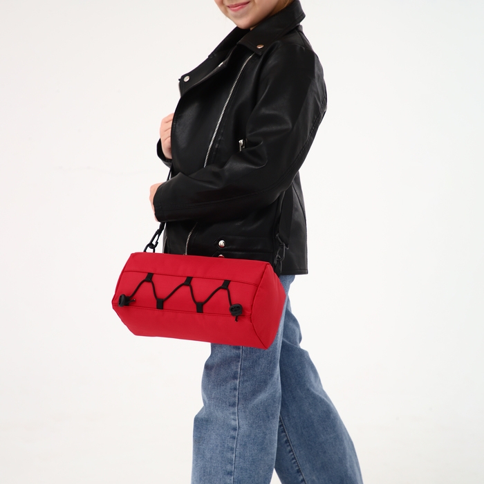 Сумка детская спортивная на молнии, регулируемый ремень, цвет красный Сумка детская спортивная на молнии, регулируемый ремень, цвет красный