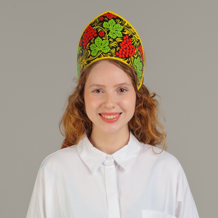 Кокошник «Рябинка», картон, ламинат Кокошник «Рябинка», картон, ламинат