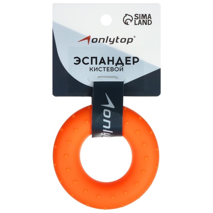 Эспандер кистевой ONLYTOP, массажный, 35 кг, цвет оранжевый Эспандер кистевой ONLYTOP, массажный, 35 кг, цвет оранжевый