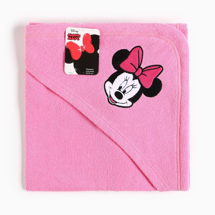 Полотенце уголок махровое «Минни Маус», 75 х 75 см, 100% хлопок Полотенце уголок махровое «Минни Маус», 75 х 75 см, 100% хлопок