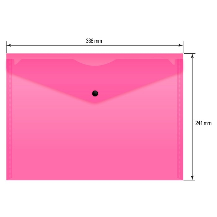 Набор папок-конвертов на кнопке 12 штук, А4, 180 мкм, Calligrata Neon, полупрозрачные, неоновый МИКС Набор папок-конвертов на кнопке 12 штук, А4, 180 мкм, Calligrata Neon, полупрозрачные, неоновый МИКС