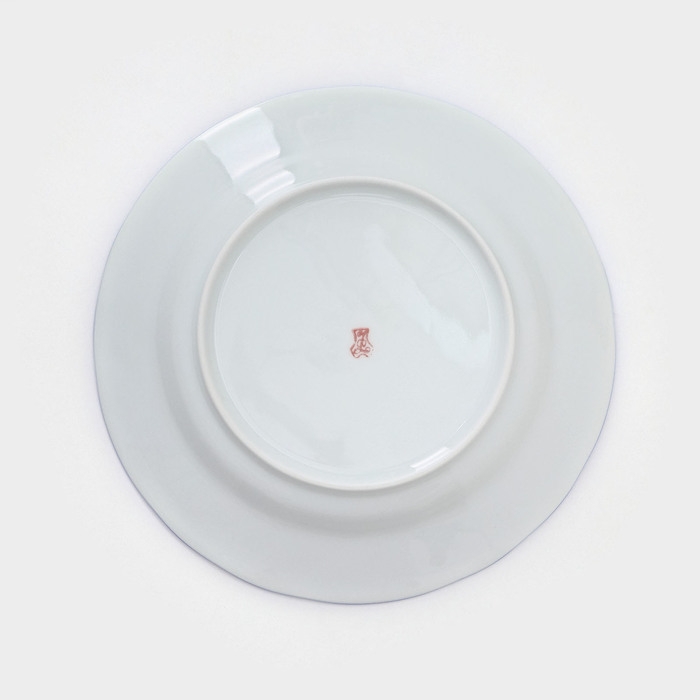 Набор фарфоровых тарелок &laquo;Гуси&raquo;, 12 предметов: 6 супниц 350 мл, 6 плоских тарелок d=20 см, рисунок микс