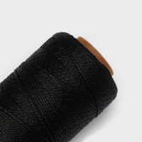 Нить крученая Доляна, 2-х прядная, ПП, d= 1,3 мм, 200 м, цвет черный Нить крученая Доляна, 2-х прядная, ПП, d= 1,3 мм, 200 м, цвет черный