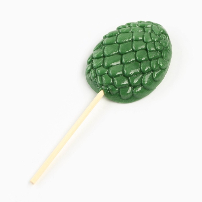 Леденец яйцо на палочке на открытке &laquo;С новым годом&raquo;, вкус яблоко 24 г