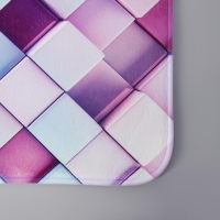 Набор ковриков для ванной и туалета Доляна &laquo;Мозаика&raquo;, 2 шт: 40&times;50, 50&times;80 см