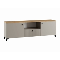 Тумба под ТВ Ника, 1500х410х516,  Кашемир/Дуб/Бежевый МДФ