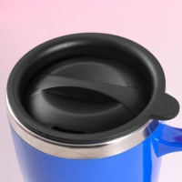 Термокружка с ручкой, 450 мл, "Эвора", синяя Термокружка с ручкой, 450 мл, "Эвора", синяя