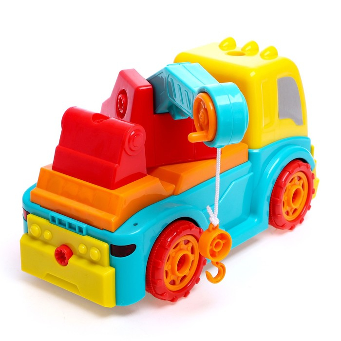 Конструктор винтовой &laquo;Эвакуатор&raquo;, с электрическим шуруповёртом, радиоуправление, 30 деталей