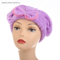 Чалма для сушки волос Доляна, микрофибра, цвет МИКС Чалма для сушки волос Доляна, микрофибра, цвет МИКС