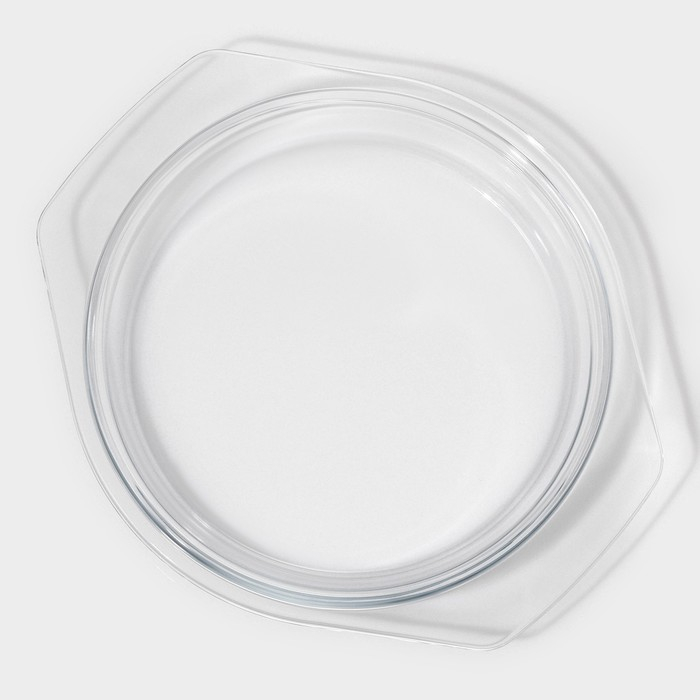 Кастрюля из жаропрочного стекла для запекания Доляна &laquo;Фуэго&raquo;, 2 л, 25,5&times;22&times;6,2 см, с крышкой