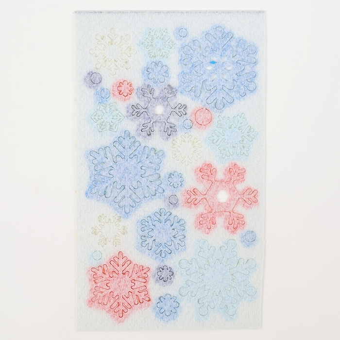Наклейки из фетра &laquo;Снежинки&raquo;, 11 х 18,5 см, 26 шт