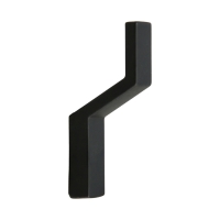 Крючок мебельный CAPPIO TRANQUILITY, однорожковый, цвет черный Крючок мебельный CAPPIO TRANQUILITY, однорожковый, цвет черный