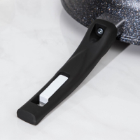 Сковорода &laquo;Гранит Star&raquo;, d=28 см, пластиковая ручка, антипригарное покрытие, тёмно-синий