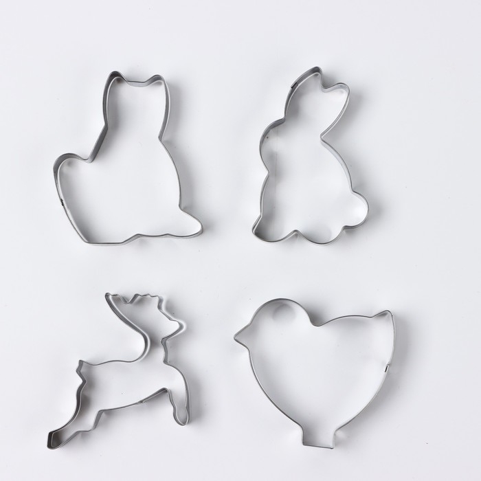 Набор форм для печенья &laquo;Милашки&raquo;, 4 шт