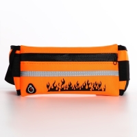 Сумка для бега поясная, на молнии, цвет оранжевый Сумка для бега поясная, на молнии, цвет оранжевый